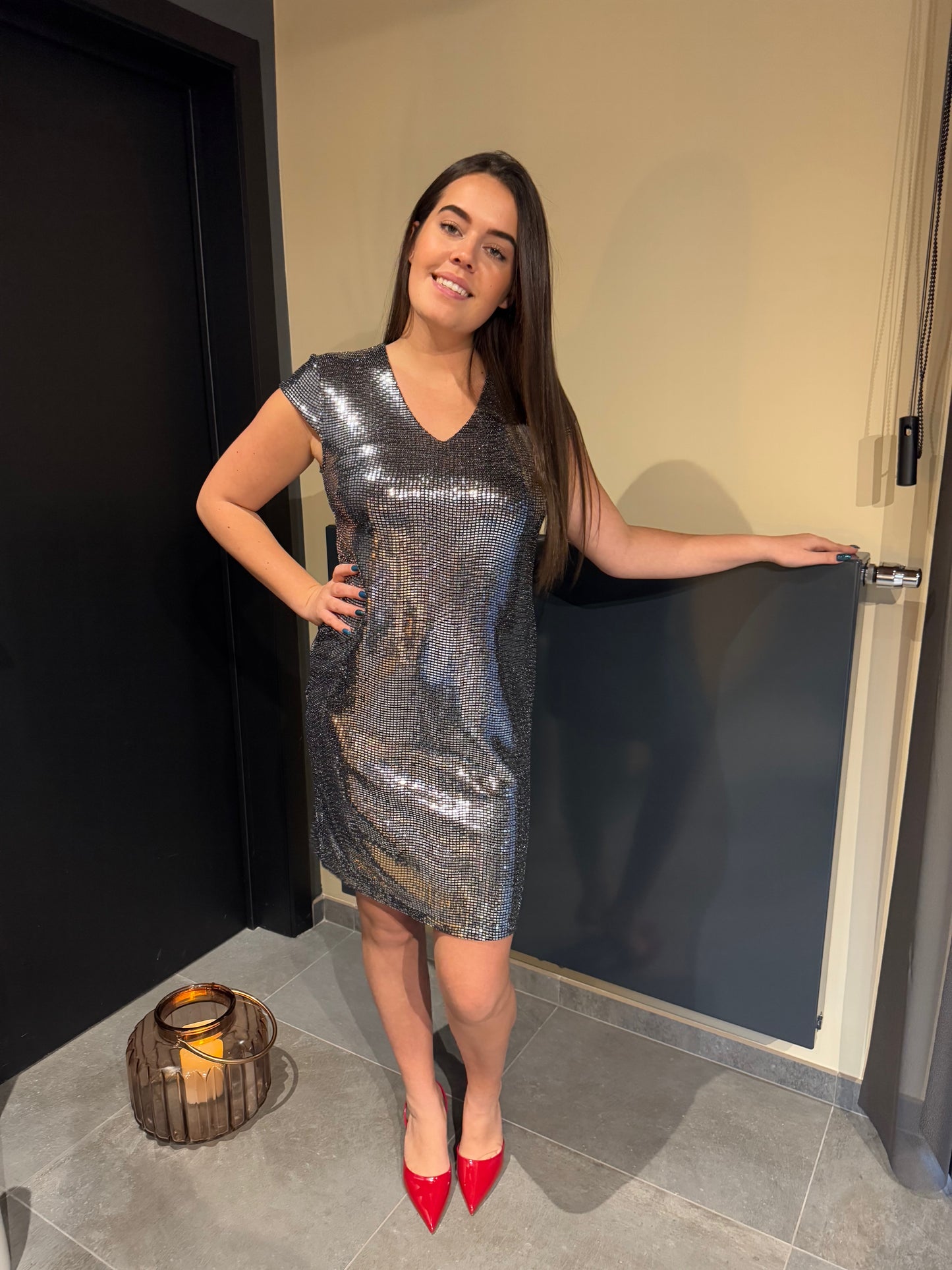 Robe argentée Bianca