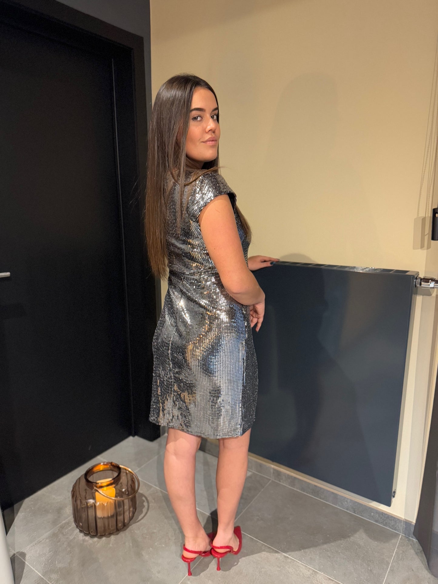 Robe argentée Bianca
