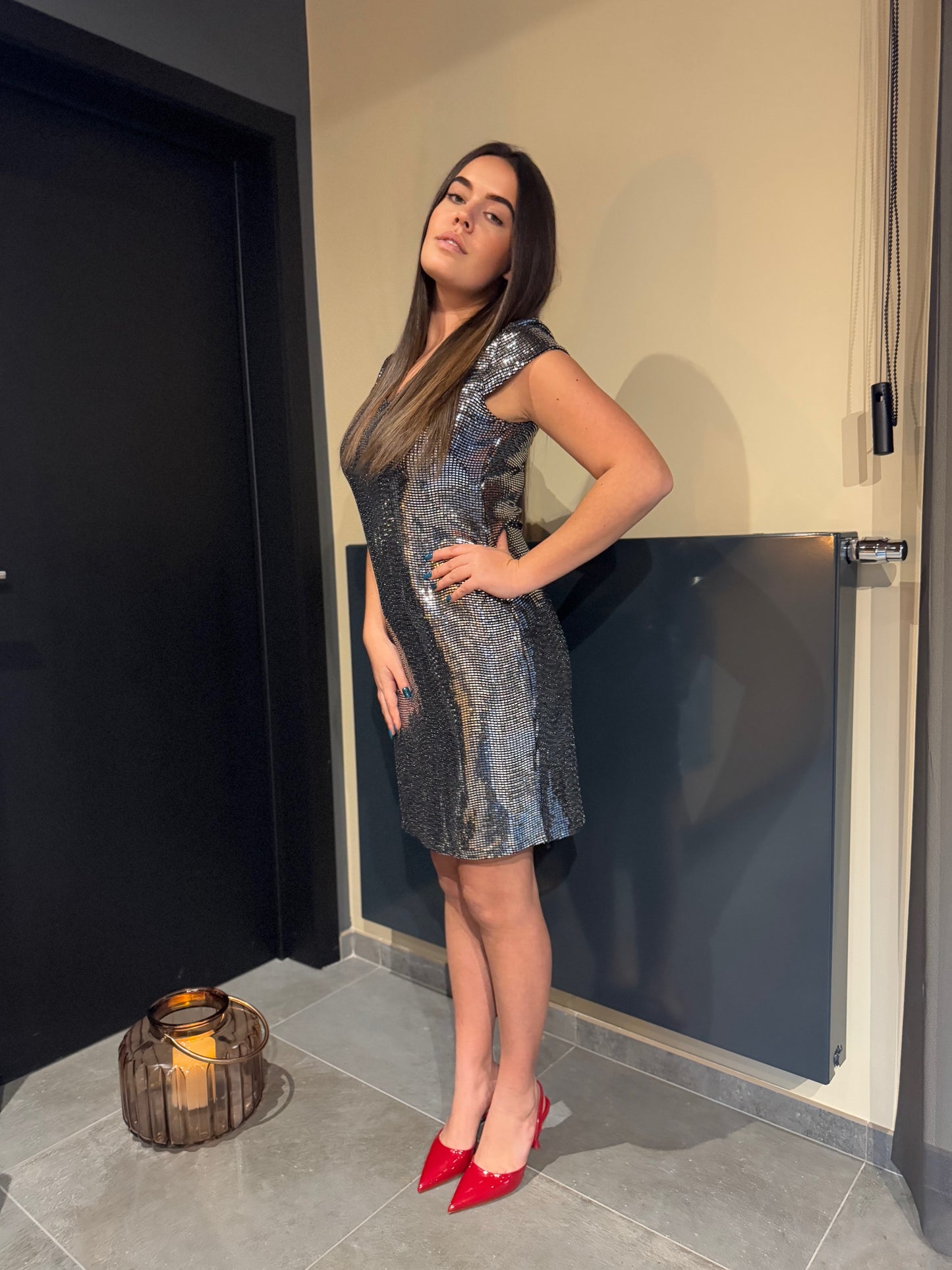 Robe argentée Bianca